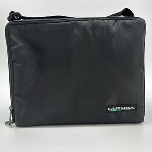 Vintage Case Logic 30 CD Carrying Case Storage W/ Strap Blue Case Logic Logo FRS - Picture 1 of 11