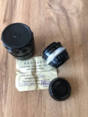 Vintage lens Industar F=100.6 mm F/4.5 23U-1 1959 USSR #754 - Image 1 of 4