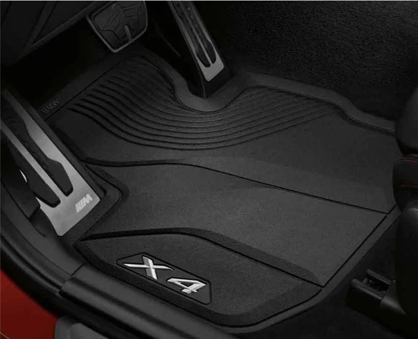 NEW OEM BMW 2019+ G02 X4 ALL WEATHER FLOOR MAT FRONT/REAR SET 51472451585 / 586 - Изображение 1 из 1