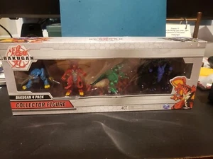Bakugan 4 Pack Collector Figure TROX, HYDOROUS, NILLIOUS & DRAGONOID 2020 Toy - Picture 1 of 6