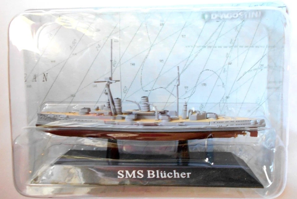  DIE CAST NAVI DA GUERRA  -SMS BLUCHER - SCALA 1/1250 DEAGOSTINI [19] - Immagine 1 di 1