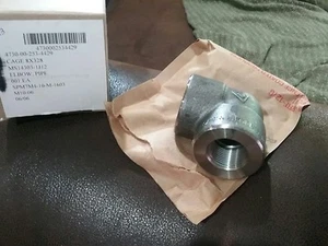 (Menge 10) 3/4" FNPT schwarz geschmiedeter Stahl 90 Grad Winkel, 1MMU5 - Bild 1 von 2