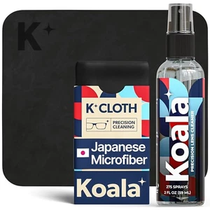 Koala Kit Spray Pulitore Lenti Occhiali: 2 Bottiglie + 2 Panno in Microfibra, USA - Foto 1 di 8