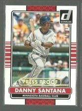2015 Donruss Hot off the Press #120 Danny Santana 08/99 (ref 67009)