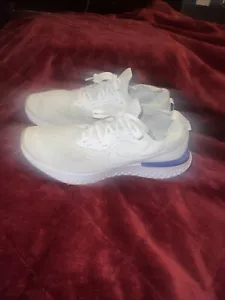 Nike Epic React Flyknit AQ0067-100 bianche da corsa blu grigio rare - Foto 1 di 10