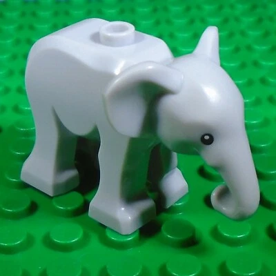 novo sistema LEGO animal selvagem zoológico - azulado-cinza claro bebê elefante bezerro - Imagem 1 de 2