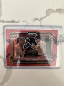 2023 Panini Prizm UFC Mike Malott Rookie RC Red Wave # 19