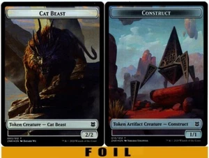 1x MTG - CAT BEAST \\ CONSTRUCT TOKEN #03/10 - FOIL - Zendikar Rising - Bild 1 von 1