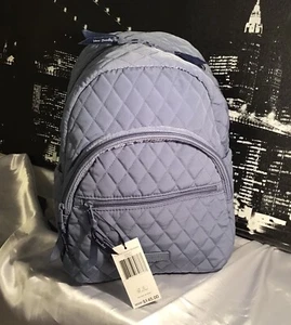 Vera Bradley Essential kompakter gesteppter Rucksack kleine Größe rustikal blau neu mit Etikett UVP 145 $ - Bild 1 von 14