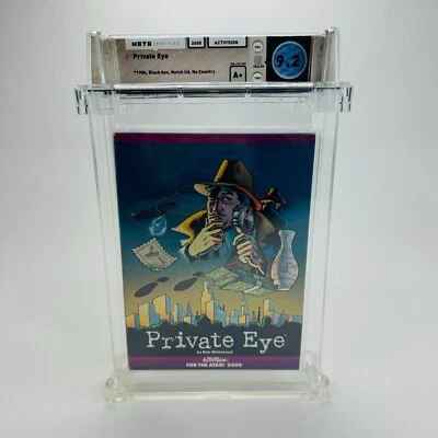 Private Eye - Atari 2600, 1984 Activision NIB New Factory Sealed WATA 9.2 A+ - Image 1 of 4