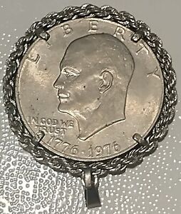 1776-1976 Eisenhower Bicentennial Liberty Bell Moon US coin silver dollar type 2