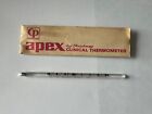 Vintage Apex By Faichney Glass Clinical Thermometer w/Original Paper Sleeve