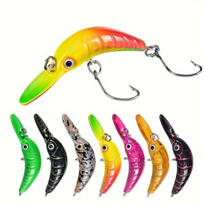 7x Mini Forellen Wobbler | Crankbait Set 50mm/2,5g Barsch Set Köder Einzelhaken - Bild 1 von 4