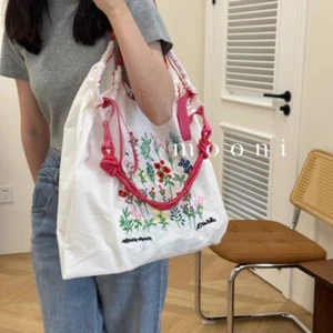 Embroidery Shoulder Bag Reusable Handbag Hot Sale Duffel Bag Lady - Picture 1 of 9