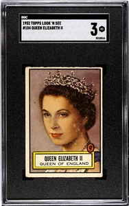 1952 Topps Look n See #104 Queen Elizabeth of England SGC 3 - Picture 1 of 2