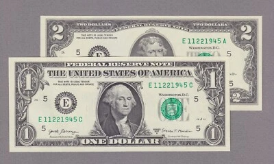 COLLECTORS ITEM - MATCHING PAIR BIRTHDAY NOVEMBER 22, 1945 - 11221945 - bybSCJ22 - Image 1 of 3