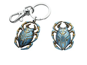 Official DC Comics BLUE BEETLE Movie 3D Pin and 3D Keychain Combo, 3.8cm - Picture 1 of 9