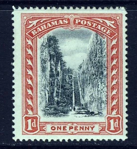 BAHAMAS 1901 1d. Queen's Staircase Black & Red Perf.14 Wmk Crown CC SG 58 MINT - Picture 1 of 2