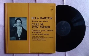 LP BARTOK - Sonata para Violin - Von Weber - Zafiro ZOR-5.106 - SPAIN (EX/EX+) - Picture 1 of 2