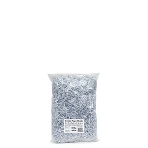 Crinkle Paper Shreds White Shredded Hamper Box Gift Filler Fill Stuffing 100g - Picture 1 of 5