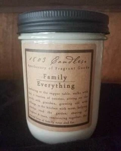 1803 Velas de soja FAMILIA TODO 14 oz. Tarro de cardamomo, vainilla, almizcle ligero - Imagen 1 de 4