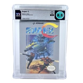 NES Contra 2 Super C WATA 8.5 CIB Complete In box Graded Nintendo Game Oval Seal