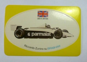 VECCHIO ADESIVO AUTO F1 / Old Sticker RICCARDO ZUNINO BRABHAM DUFOUR (cm 9x6) - Picture 1 of 1