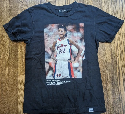 WNBA Sheryl Swoopes Tshirt Size S Just Women's Sports Tshirt Legend Cover