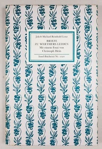 Isla-Biblioteca No 1120 J. M. R. LENZ: CARTAS A WERTHERS LEIDEN EA 1992 - Imagen 1 de 6