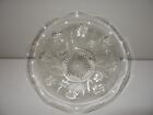 Mid Century Jeannette Iris & Herringbone Clear Lamp Shade 9 1/4" Diameter VGC 