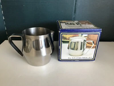 NUEVO Jarra de acero inoxidable con espuma al vapor de 10 oz 10 oz café espresso té Foto 1 de 4