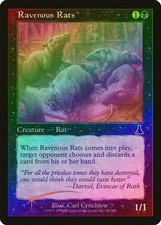 Ravenous Rats FOIL Urza's Destiny HEAVILY PLD Black Common MAGIC CARD ABUGames