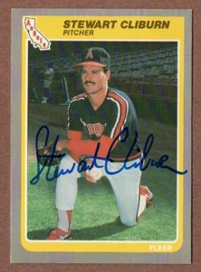1985 Fleer U-27 Stewart Cliburn  Angels  Autograph Signed  (20% *Rebate w 10+) - Picture 1 of 2