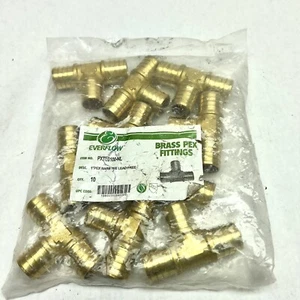 BAGS OF 10 EVERFLOW PXTE0-100-HL 1" PEX NARB LEAD FREE - Picture 1 of 3