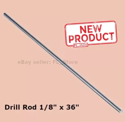 Drill Rod 1/8" x 36" Long Oil Hard Steel Grade O1 Decimal Equivalent .125 Inch - Image 1 of 4