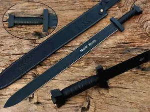 Espada nórdica/medieval/vikinga forjada a mano de acero al carbono con lenguaje de runas. - Imagen 1 de 7