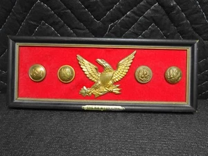 CIVIL WAR HISTORIC AMERICAN BUTTON PLAQUE - 1963 by HISTORIC ENTERPRISES - Picture 1 of 10