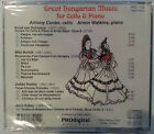 Great Hungarian Music for Cello & Piano by Armin Watkins CD Prodigital Rec. A532