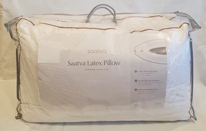 2 Saatva Latex Kissen Queen Size 18x28 BIO-BAUMWOLLE Luxus STANDARD LOFT 290 $ - Bild 1 von 9