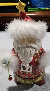Department 56 Krinkles Santa Cookie Jar No Packaging - Picture 1 of 8