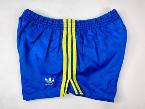 Pantalones Cortos Adidas Brillo Años 80 Nylon D7 (L) Pantalones Deportivos Alemania Occidental Vintage Sprinter - Imagen 1 de 9