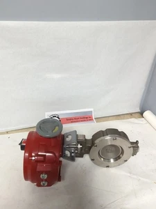 BRAY CONTROLS,70-0051-113A0-536/A,ACTUATOR WITH 4 INCH SS BUTTERFLY VALVE NOS - Picture 1 of 6