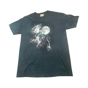 VTG The Mountain  3 WOLF HOWLING MOON Shirt Size XX  Large - Picture 1 of 5