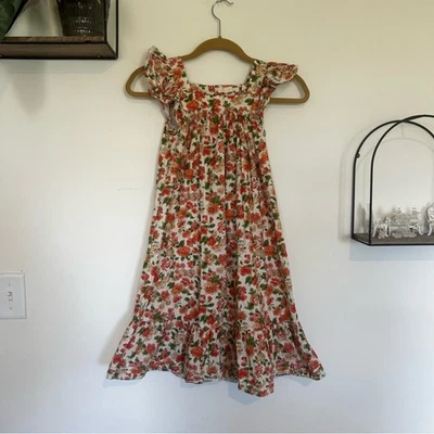 Doen Lysenko Jardín Estampado Floral Cuello Cuadrado Manga Volantes Juvenil Talla 10 Foto 1 de 4