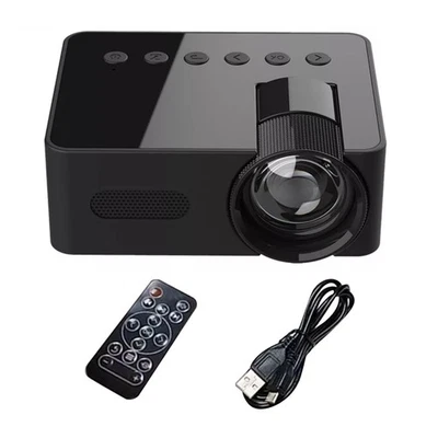 1set Portable Projector 1080P HD 16:9 Projection Multi-functional Connectivity - Image 1 of 4