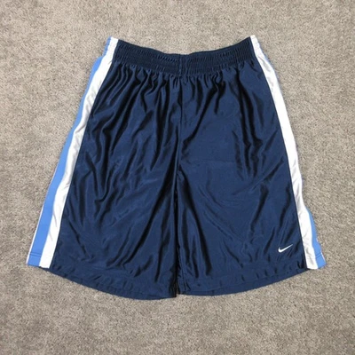 De colección Nike Corto Para Hombre Grande Azul Deslumbrante Brillo Baloncesto Suelto Y2K Swoosh Foto 1 de 4
