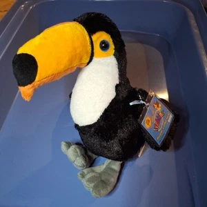 Webkinz Toco Toucan with Attached Sealed Tag with Unused Code HM223 RARE - Picture 1 of 3