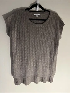 max mara Xl Pullover Wolle Kaschmir Zopfmuster ärmellos - Bild 1 von 9