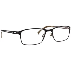 Lacoste Eyeglasses L2167 001 Black Square Metal Frame 53[]19 140 - Picture 1 of 6