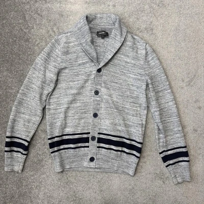 Express Sweater Mens Small Shawl Collar Cardigan Button Up Lightweight Grandpa - Image 1 of 4